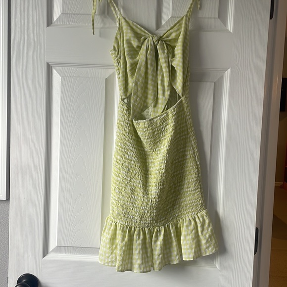Mable Plaid Smocked Mini Dress - Picture 2 of 5